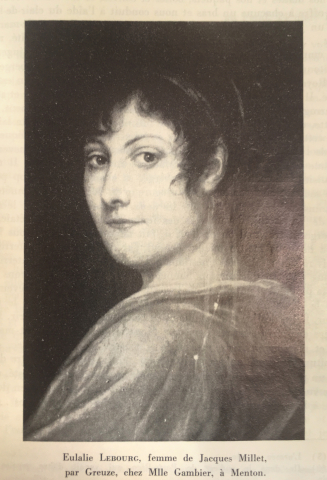 Portrait d’Eulalie Lebourg, femme de Jacques Millet, par Greuze