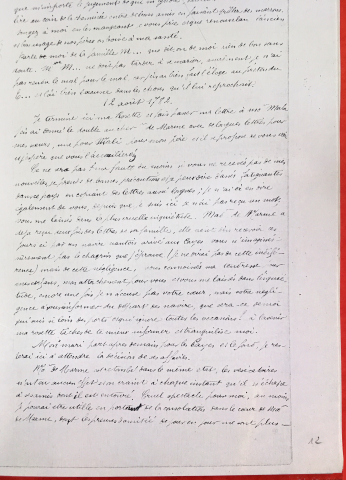Copie des lettres d’Eulalie Lebourg