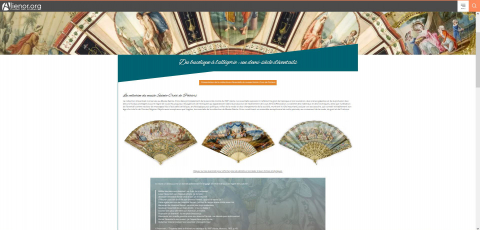 Capture d’écran de la page d’accueil de l’exposition virtuelle
