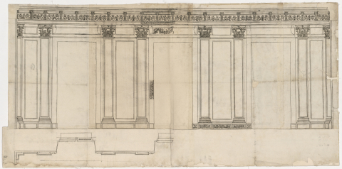 Élévation de la Petite Galerie de Mignard