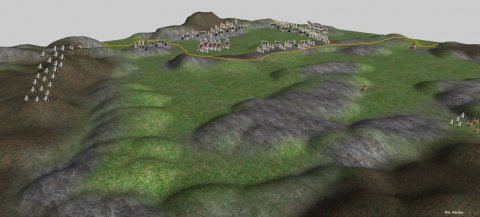 Point de vue de l’état-major franco-britannique depuis les hauteurs