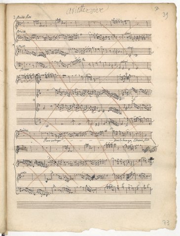 Exemple de mise au net d’une esquisse du manuscrit autographe dans un volume d’annexes par Decroix
