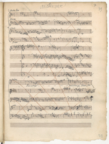 Exemple de mise au net d’une esquisse du manuscrit autographe dans un volume d’annexes par Decroix