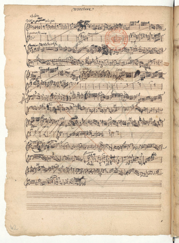 Première série d’esquisses de l’ouverture (F Pn Rés. Vm2. 120, p. [42])
