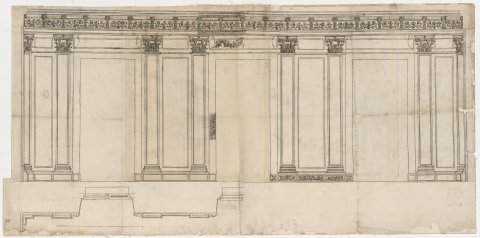 Élévation de la Petite Galerie de Mignard